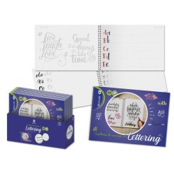 8663-Bismark Cuaderno Lettering A4 -32 Hojas Con Espiral