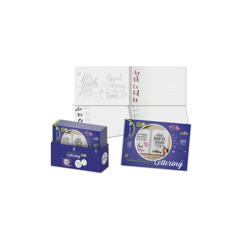 8663-Bismark Cuaderno Lettering A4 -32 Hojas Con Espiral 8663-Bismark Cuaderno Lettering A4 -32 Hojas Con Espiral