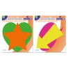8675-Bismark Adhesivos Formas Fluorescentes - Pack 2 Colores