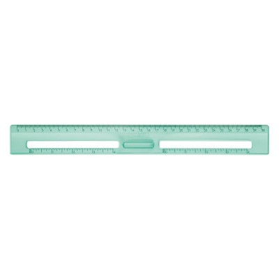 REGLA 30 CM TRANSPARENTE SERIE NEW LOOK VERDE MILAN 353801NL