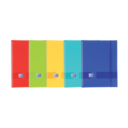 8724-Oxford Live & Go Plastico Colores surtidos, Translucido, Transparente A4