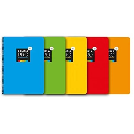 8749-CUADERNO FOLIO EXTRA DURA 100 HOJAS. 3 MM., SURTIDOS LAMELA