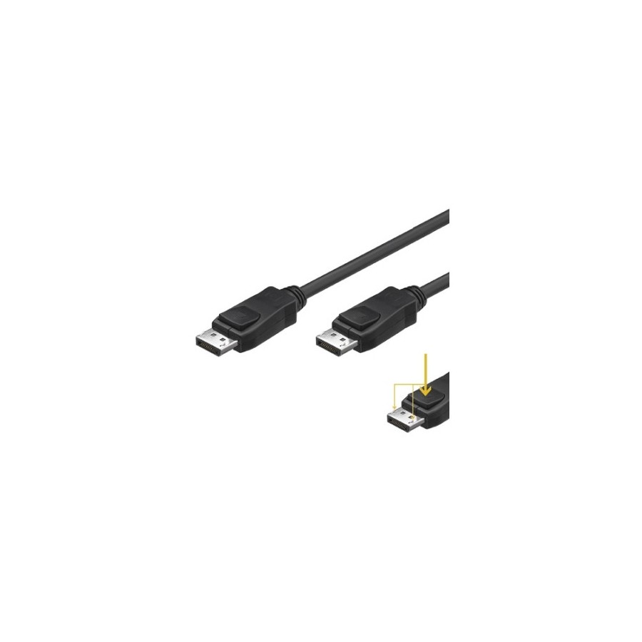 8754-Ewent EW-140100-020-N-P cable DisplayPort 2 m Negro 8754-Ewent EW-140100-020-N-P cable DisplayPort 2 m Negro