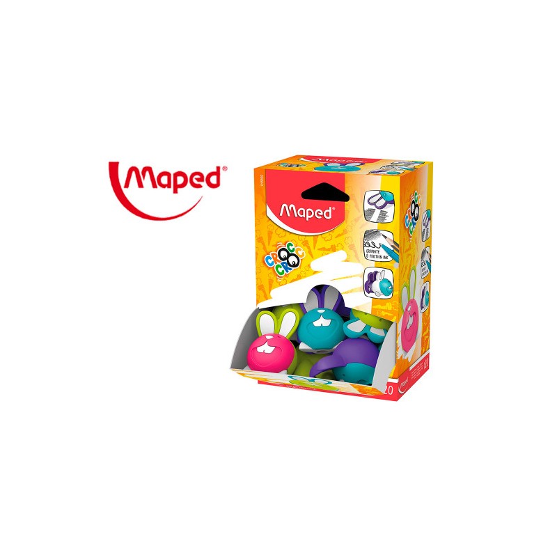 8825-EXPOSITOR GOMA CROC CROC DUO - CONEJO - COLORES SURTIDOS X 20 UNIDADES MAPED 015802 8825-EXPOSITOR GOMA CROC CROC DUO - CONEJO - COLORES SURTIDOS X 20 UNIDADES MAPED 015802