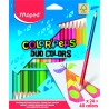 8827-ESTUCHE 24 LAPICES DE COLORES COLOR´PEPS DUO. BICOLOR MAPED 829602FC
