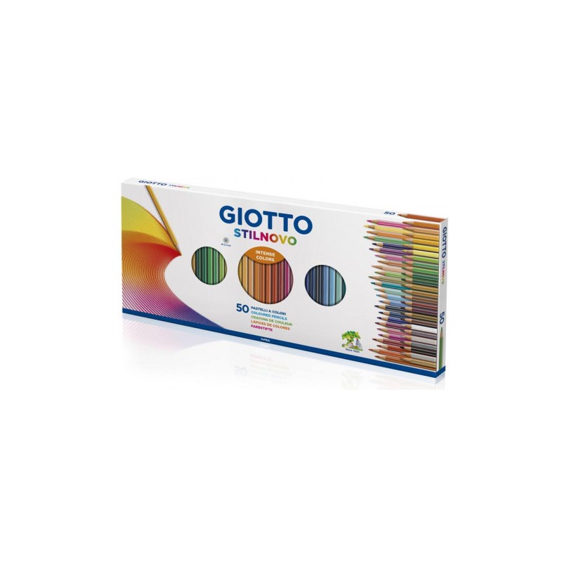 8834-GIOTTO STILNOVO CAJA 50 LAPICEROS + SACAPUNTAS GIOTTO F257300