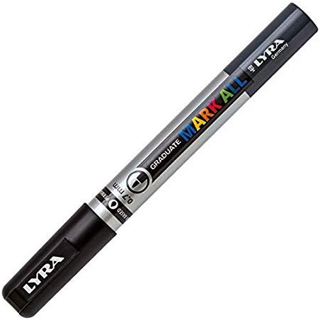 8852-MARCADOR PERMANENTE MARK ALL NEGRO 0,7 MM  LYRA GROOVE L6800099