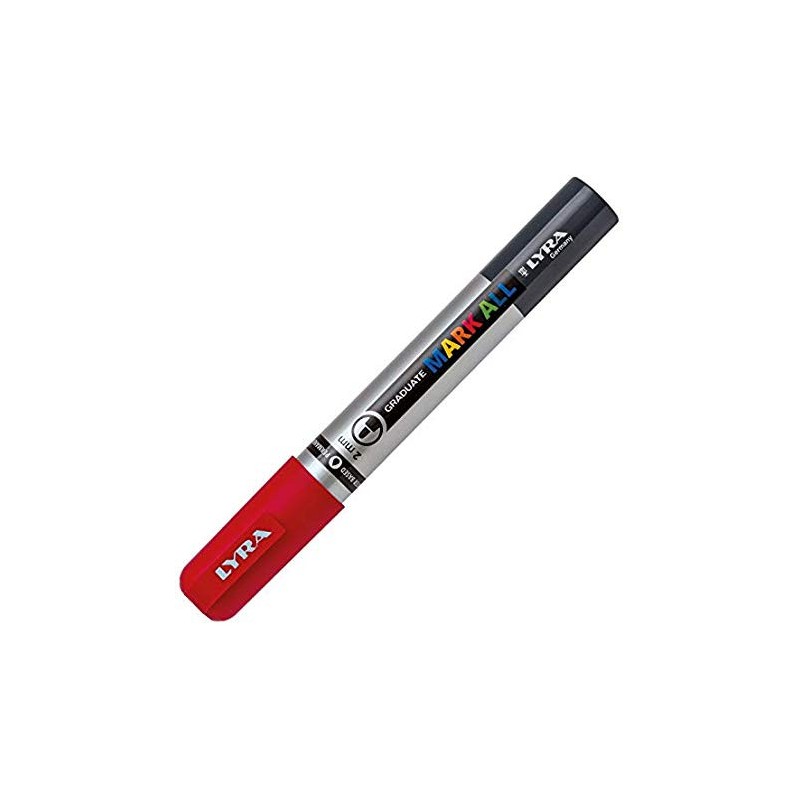 8857-MARCADOR PERMANENTE MARK ALL ROJO 2 MM LYRA GROOVE L6820018 8857-MARCADOR PERMANENTE MARK ALL ROJO 2 MM LYRA GROOVE L6820018