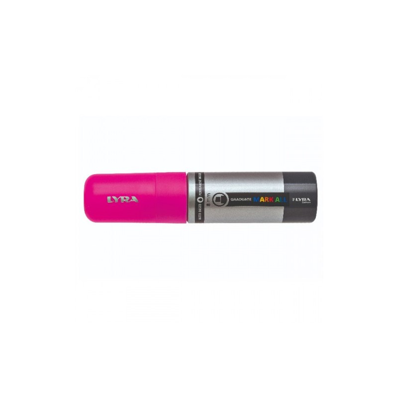 8860-MARCADOR PERMANENTE MARK ALL ROSA NEON 8 MM LYRA GROOVE L6830328