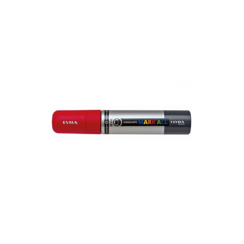8862-MARCADOR PERMANENTE MARK ALL ROJO 15 MM LYRA GROOVE L6840018