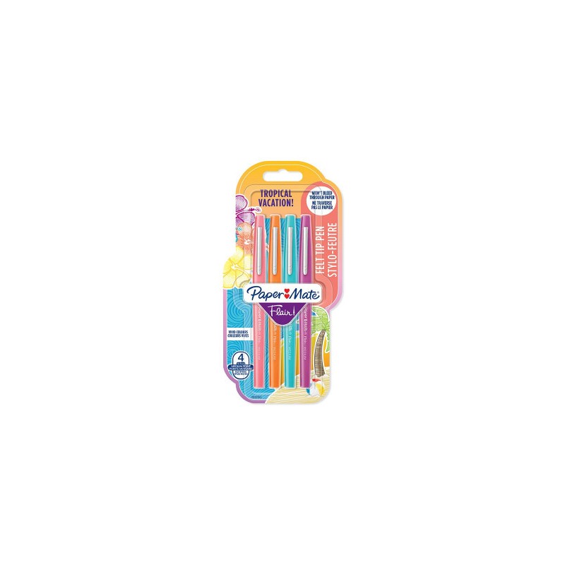 8873-FLAIR M. TROPICAL VACATION BL4 PAPER MATE 2032363 8873-FLAIR M. TROPICAL VACATION BL4 PAPER MATE 2032363