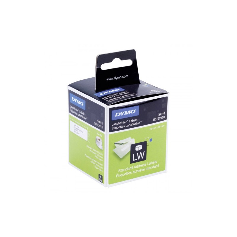 890-CAJA 2 ROLLOS ETIQUETA PERMANENTE 89X28MM. BLANCO DYMO S072370 890-CAJA 2 ROLLOS ETIQUETA PERMANENTE 89X28MM. BLANCO DYMO S072370