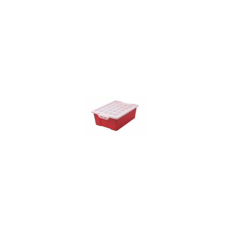 8918-CUBETA GRANDE CON TAPA - ROJO FAIBO 787-03