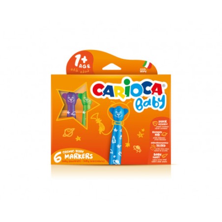 8952-ESTUCHE ROTULADOR BABY TEDDY MARKER 1+ 6 PCS CARIOCA 42815