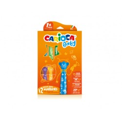 8954-ESTUCHE ROTULADOR BABY TEDDY MARKER 1+ 12 PCS CARIOCA 42816