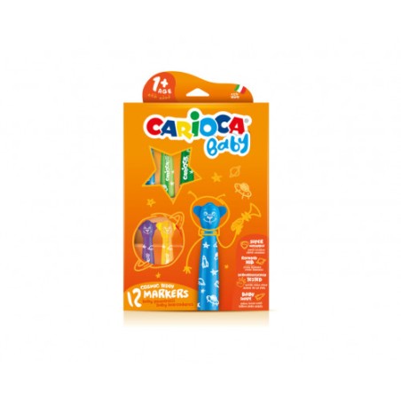 8954-ESTUCHE ROTULADOR BABY TEDDY MARKER 1+ 12 PCS CARIOCA 42816