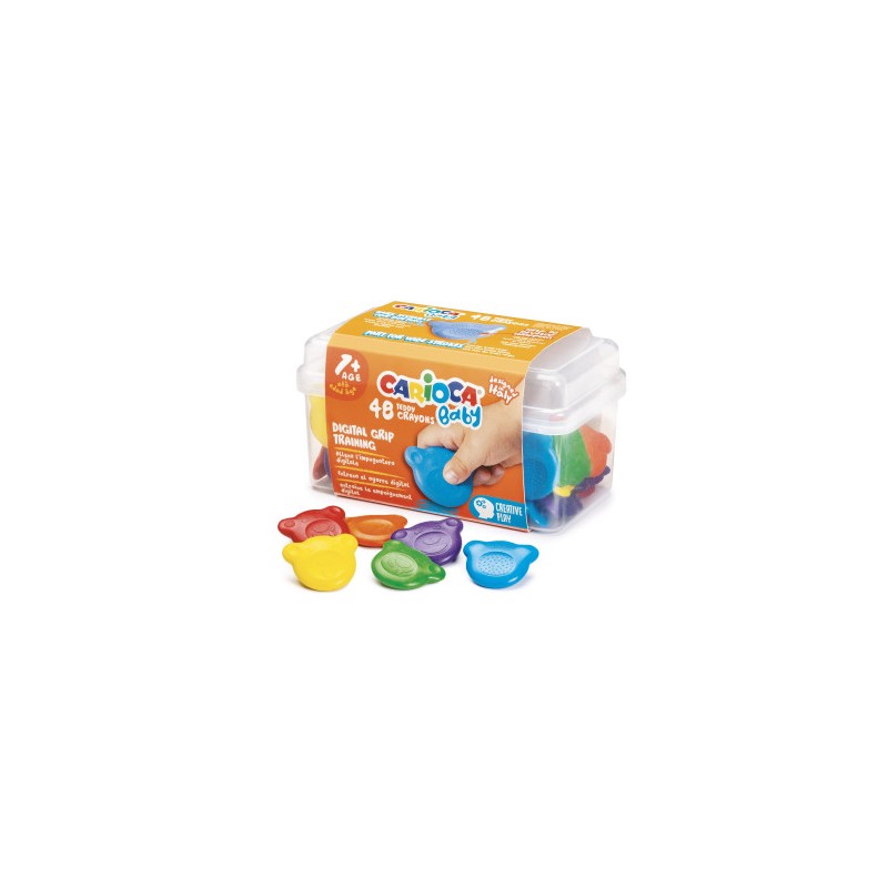 8958-Carioca Teddy Crayons BABY - 48 Uds 8958-Carioca Teddy Crayons BABY - 48 Uds