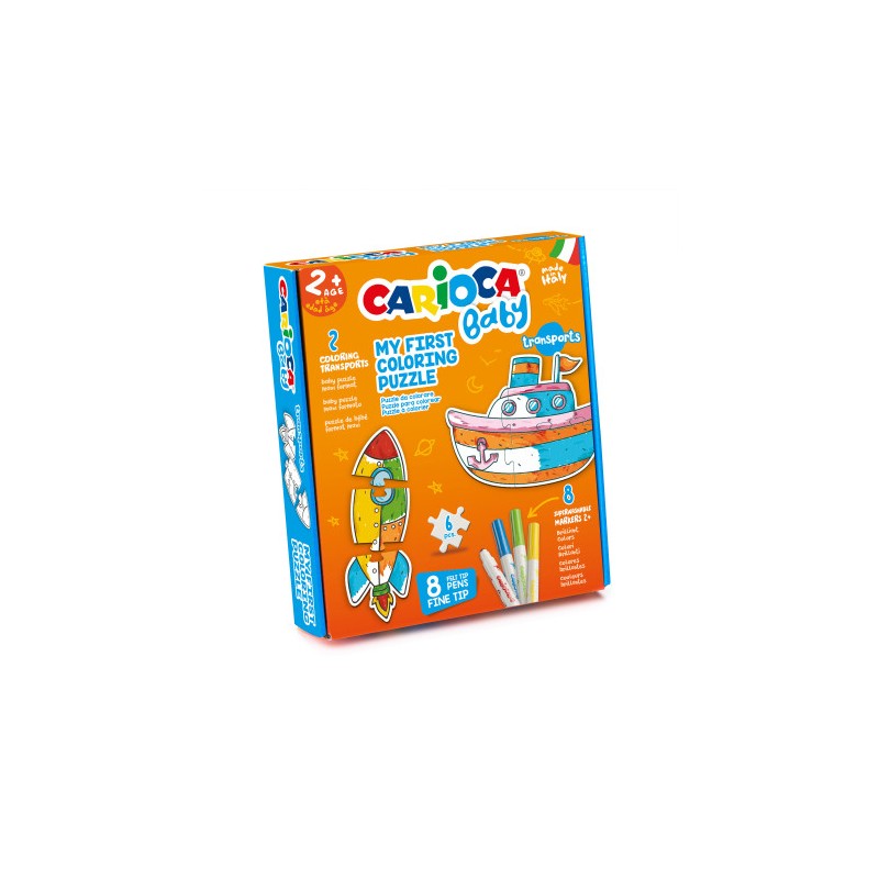 8966-Carioca Puzle para Colorear Transports BABY 8966-Carioca Puzle para Colorear Transports BABY