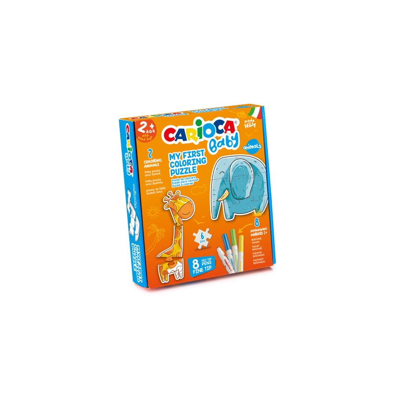 8968-Carioca Puzle para Colorear Animals BABY 8968-Carioca Puzle para Colorear Animals BABY