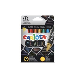 8970-Carioca Ceras Maxi Wax Metallic - 8 Uds