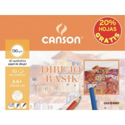 8979-MINIPACK PROMO 24X32 10H DIBUJO BASIK RECUADRO 130G 20% HOJAS GRATIS GUARRO CANSON C400110487