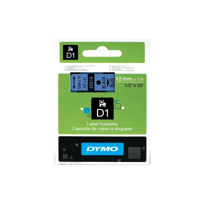 906-CINTA ROTULADORA D1 12MMX7M NEGRO/AZAUL DYMO S0720560 906-CINTA ROTULADORA D1 12MMX7M NEGRO/AZAUL DYMO S0720560