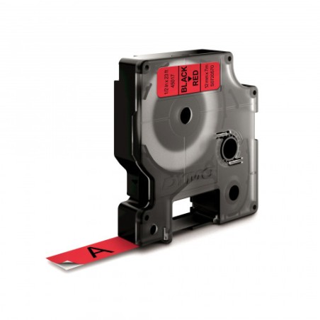 911-CINTA ROTULADORA D1 12MMX7M NEGRO/ROJO DYMO S0720570