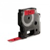 911-CINTA ROTULADORA D1 12MMX7M NEGRO/ROJO DYMO S0720570
