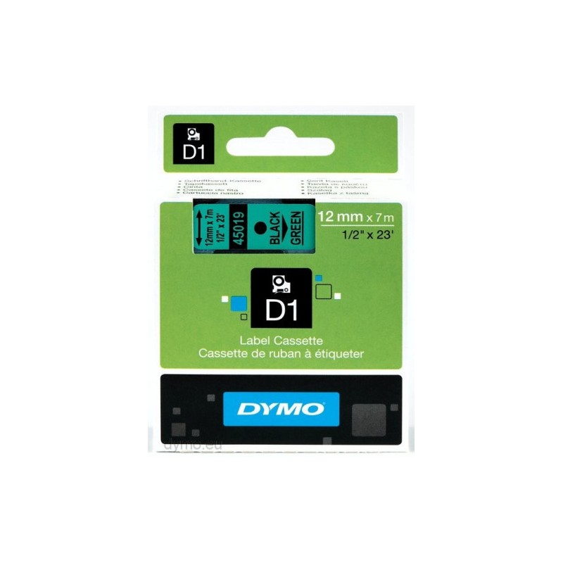 914-CINTA ROTULADORA D1 12MMX7M NEGRO/VERDE DYMO S0720590 914-CINTA ROTULADORA D1 12MMX7M NEGRO/VERDE DYMO S0720590