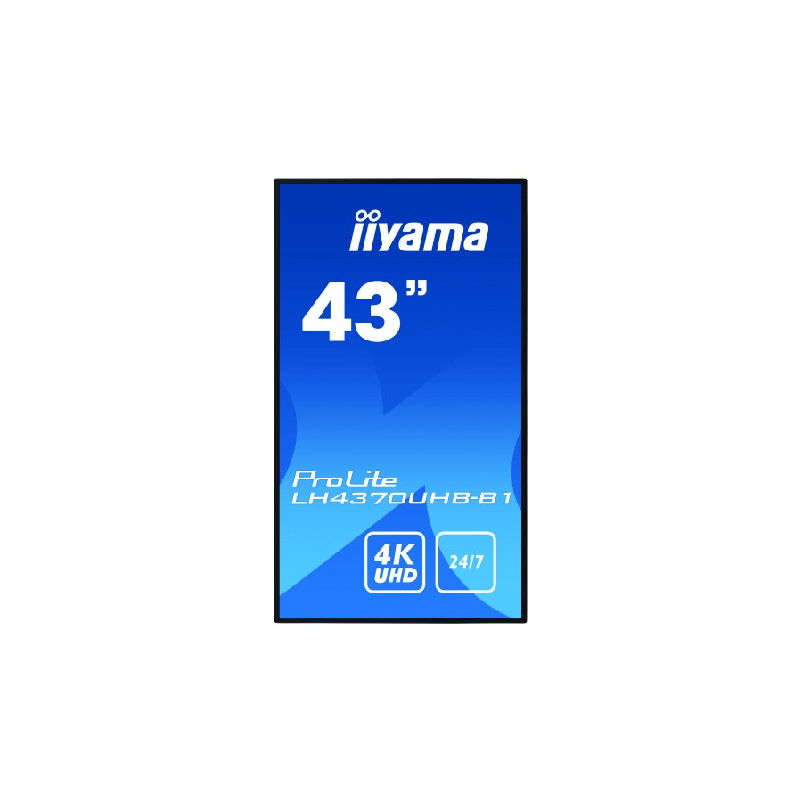 9162-iiyama LH4370UHB-B1 pantalla de senalizacion Pantalla plana para senalizacion digital 108 cm (42.5") VA 4K Ultra HD 9162-iiyama LH4370UHB-B1 pantalla de senalizacion Pantalla plana para senalizacion digital 108 cm (42.5") VA 4K Ultra HD