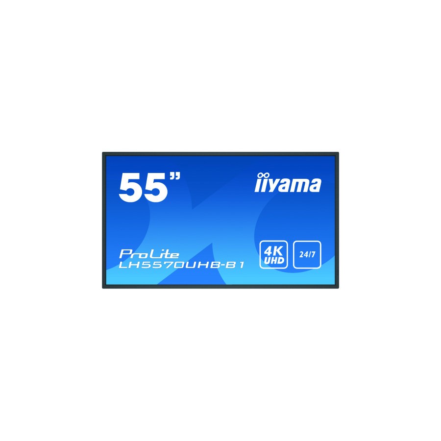 9164-iiyama LH5570UHB-B1 pantalla de senalizacion Pantalla plana para senalizacion digital 138,7 cm (54.6") VA 4K Ultra 9164-iiyama LH5570UHB-B1 pantalla de senalizacion Pantalla plana para senalizacion digital 138,7 cm (54.6") VA 4K Ultra