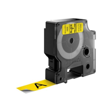 921-CINTA ROTULADORA D1 19MMX7M NEGRO/AMARILLO DYMO S0720880
