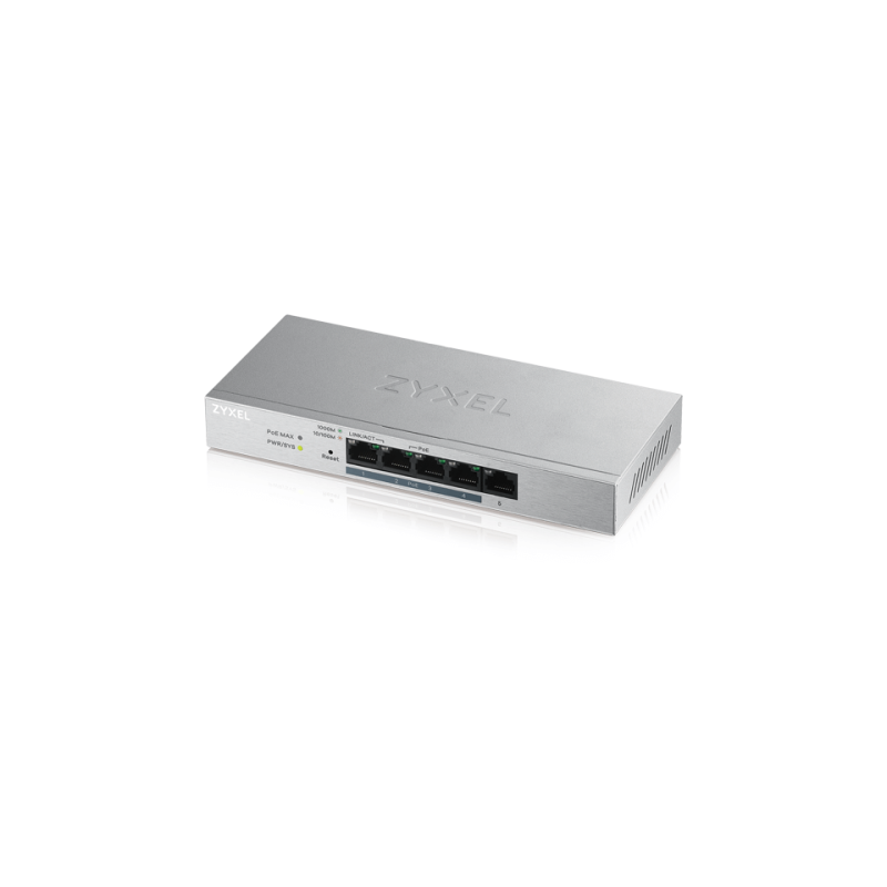 9233-Zyxel GS1200-5HP v2 Gestionado Gigabit Ethernet (10/100/1000) Energia sobre Ethernet (PoE) Gris 9233-Zyxel GS1200-5HP v2 Gestionado Gigabit Ethernet (10/100/1000) Energia sobre Ethernet (PoE) Gris