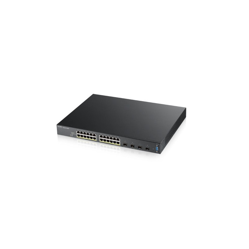9250-Zyxel XGS2210-28HP Gestionado L2 Gigabit Ethernet (10/100/1000) Energia sobre Ethernet (PoE) 1U Negro 9250-Zyxel XGS2210-28HP Gestionado L2 Gigabit Ethernet (10/100/1000) Energia sobre Ethernet (PoE) 1U Negro