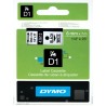 928-CINTA ROTULADORA D1 6MMX7M NEGRO/BLANCO DYMO S0720780