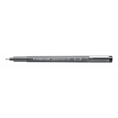 ROTULADOR CALIBRADO PIGMENT LINER 308 08MM NEGRO STAEDTLER 308 08 9