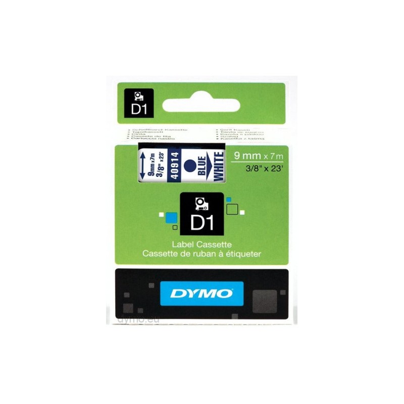 932-CINTA ROTULADORA D1 9MMX7M AZUL/BLANCO DYMO S0720690 932-CINTA ROTULADORA D1 9MMX7M AZUL/BLANCO DYMO S0720690