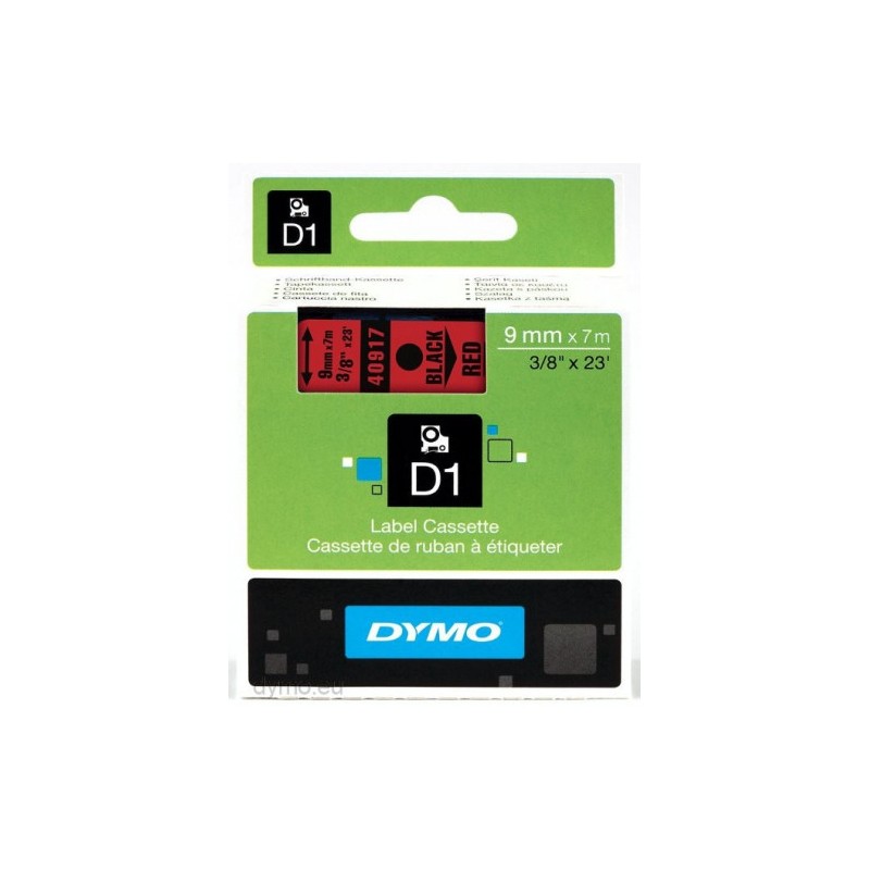 938-CINTA ROTULADORA D1 9MMX7M NEGRO/ROJO DYMO S0720720 938-CINTA ROTULADORA D1 9MMX7M NEGRO/ROJO DYMO S0720720