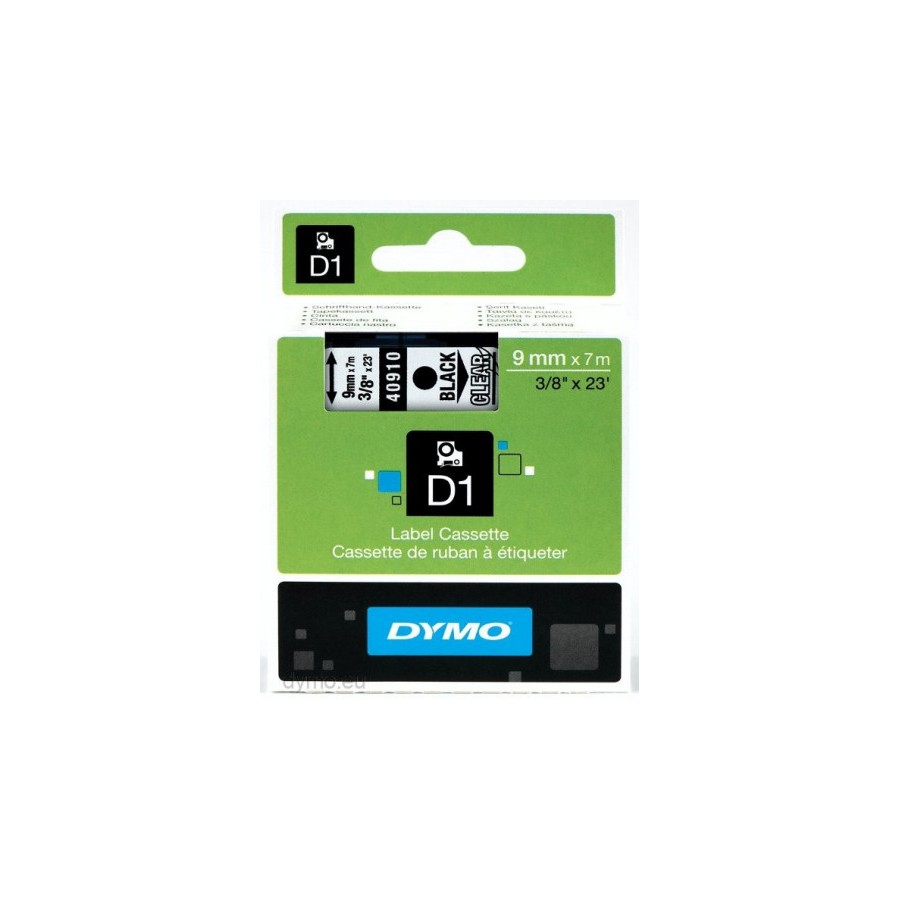 940-CINTA ROTULADORA D1 9MMX7M NEGRO/TRANSPARENTE DYMO S0720670 940-CINTA ROTULADORA D1 9MMX7M NEGRO/TRANSPARENTE DYMO S0720670