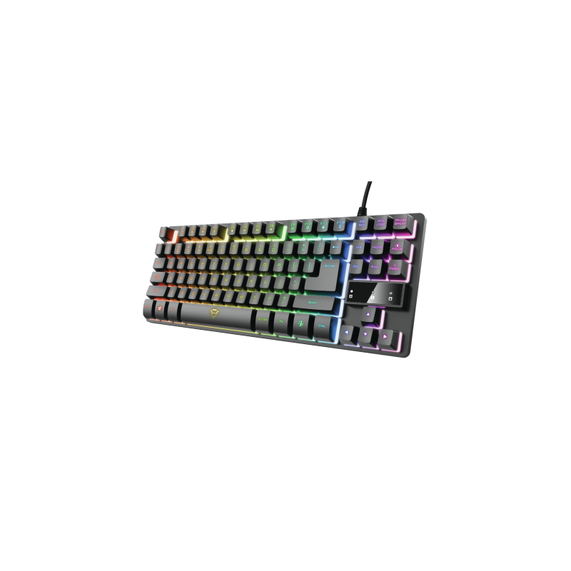 9451-Trust GXT 833 Thado teclado USB Espanol Negro, Plata 9451-Trust GXT 833 Thado teclado USB Espanol Negro, Plata