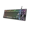 9451-Trust GXT 833 Thado teclado USB Espanol Negro, Plata