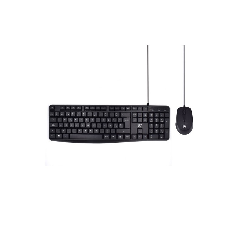 9471-Ewent EW3006 teclado USB QWERTY Espanol Negro 9471-Ewent EW3006 teclado USB QWERTY Espanol Negro