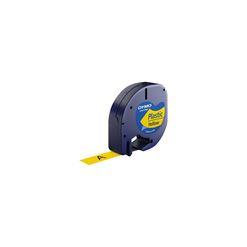 948-CINTA ROTULADORA LETRATAG 12MMX4M NEGRO/AMARILLO DYMO S0721620 948-CINTA ROTULADORA LETRATAG 12MMX4M NEGRO/AMARILLO DYMO S0721620