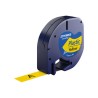 948-CINTA ROTULADORA LETRATAG 12MMX4M NEGRO/AMARILLO DYMO S0721620