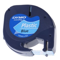 950-CINTA ROTULADORA LETRATAG 12MMX4M NEGRO/AZUL DYMO S0721650
