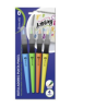 9501-Bismark 328354 rotulador Multi Azul, Verde, Naranja, Amarillo 4 pieza(s)