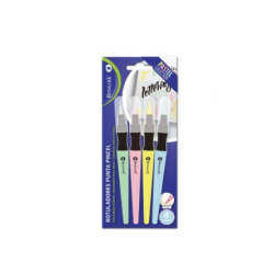 9502-Bismark 329575 rotulador Multi Verde, Azul claro, Rosa, Amarillo 4 pieza(s)