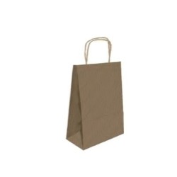 9544-BOLSA PAPEL CON ASAS KRAFT MARRON M 27X12X37 CM BISMARK 329838