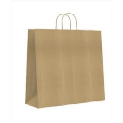 9545-BOLSA PAPEL CON ASAS KRAFT MARRON L 32X14X40 CM BISMARK 329839