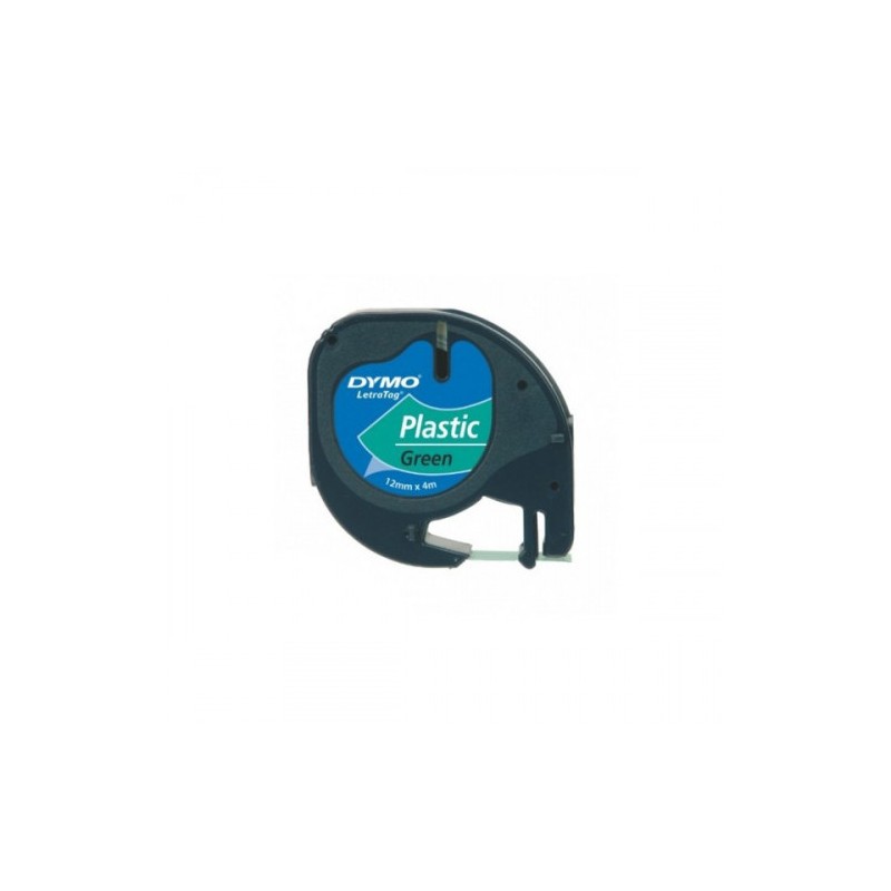 955-CINTA ROTULADORA LETRATAG 12MMX4M NEGRO/VERDE DYMO S0721640 955-CINTA ROTULADORA LETRATAG 12MMX4M NEGRO/VERDE DYMO S0721640